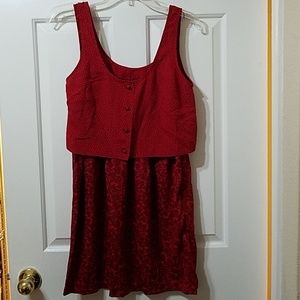 Urban outfitters cooperative red hearts dress